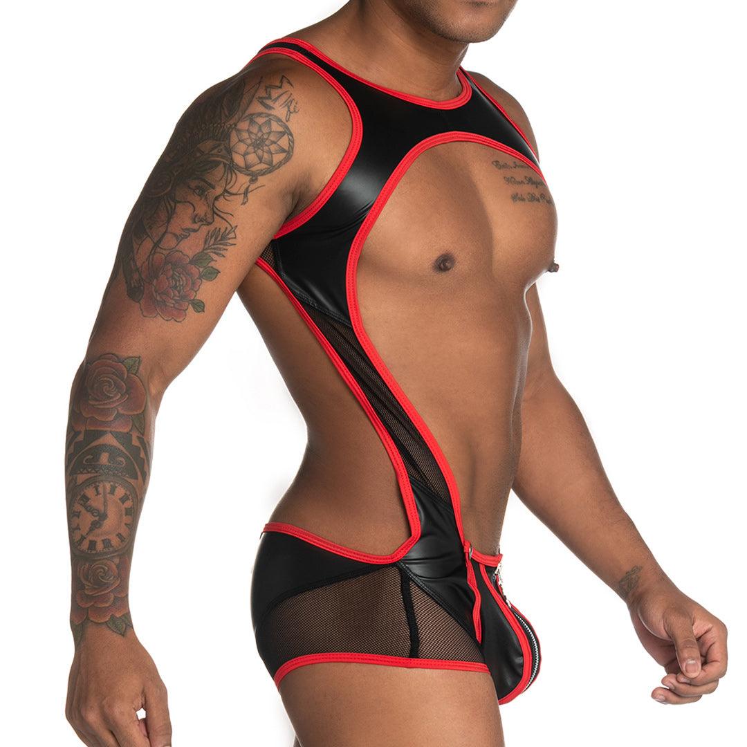 FETICHE RED SINGLET - Gigo Underwear & MensWear