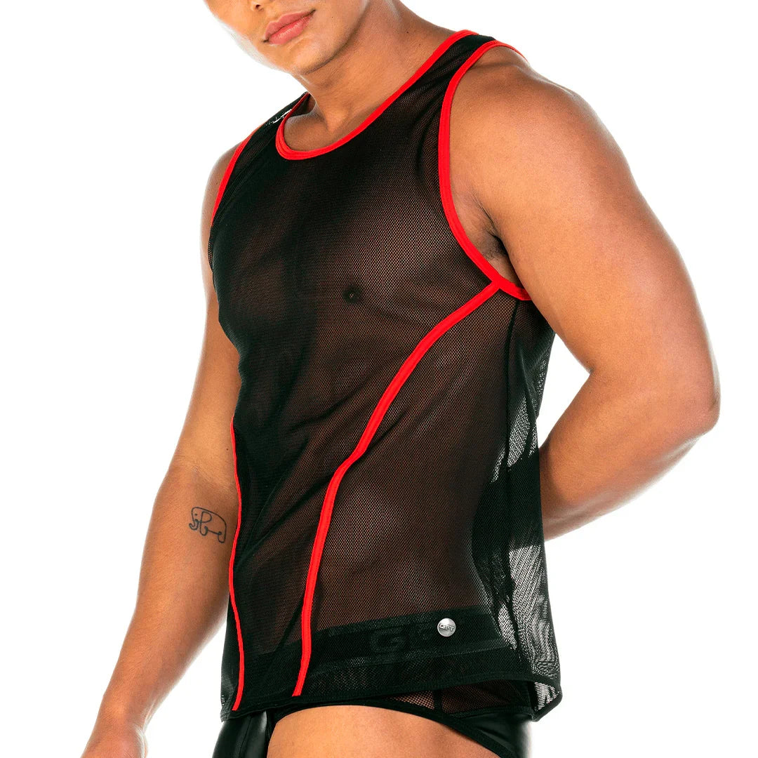 2 Fetiche Red Tank by Gigo Underwear