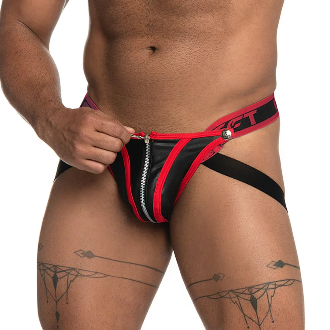 Fetiche Red Zipper Jockstrap by Gigo Underwear