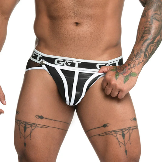 Fetiche White Brief Jockstrap by Gigo Underwear