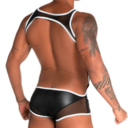 Fetiche White Singlet front view by Gigo Underwear