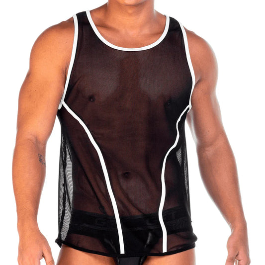 2 Fetiche White Tank by Gigo Underwear