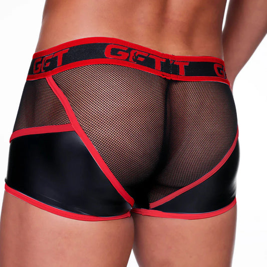 Fetish Red Trunk front view by Gigo Underwear