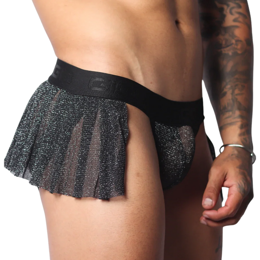 Flash Black Skirt front view by Gigo Underwear