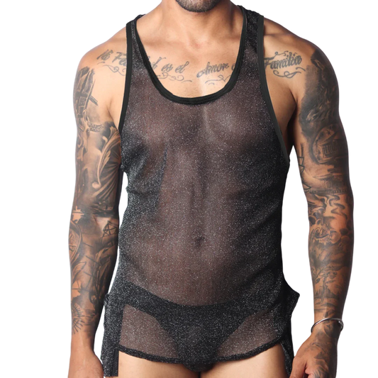 Flash Black Tank by Gigo Underwear