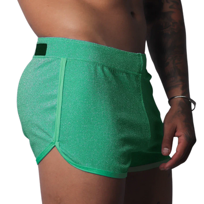 Flash Green Short front view by Gigo Underwear