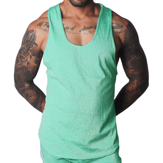 Flash Green Tank by Gigo Underwear