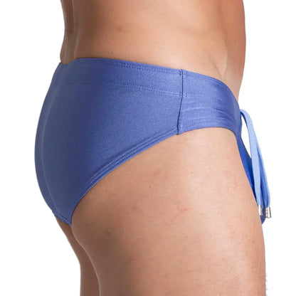 Flashing Blue Swim Brief back view by Gigo Underwear