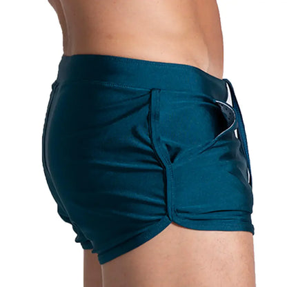 Flashing Green Beachwear front view by Gigo Underwear