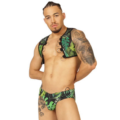 Forest Vest Harness on model by Gigo Underwear