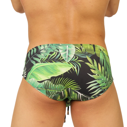 Forest Swimbrief back view by Gigo Underwear