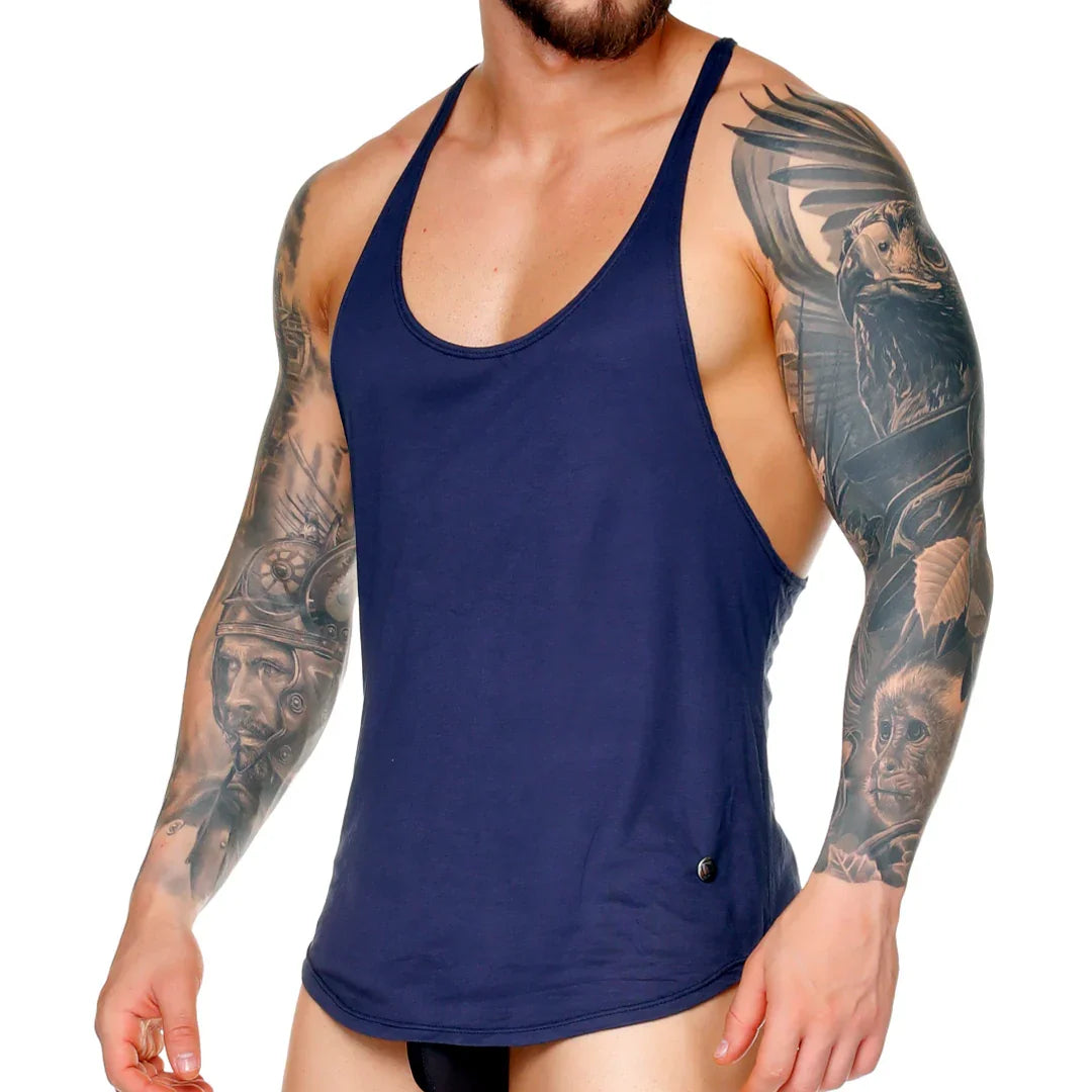 Forever Dark Blue Tank by Gigo Underwear