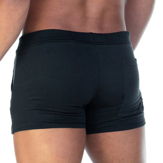 Forever Black Black Short front view by Gigo Underwear