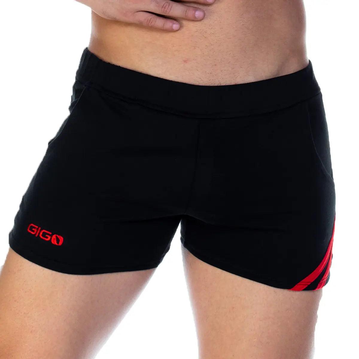 FOREVER BLACK RED SHORT - Gigo Underwear & MensWear