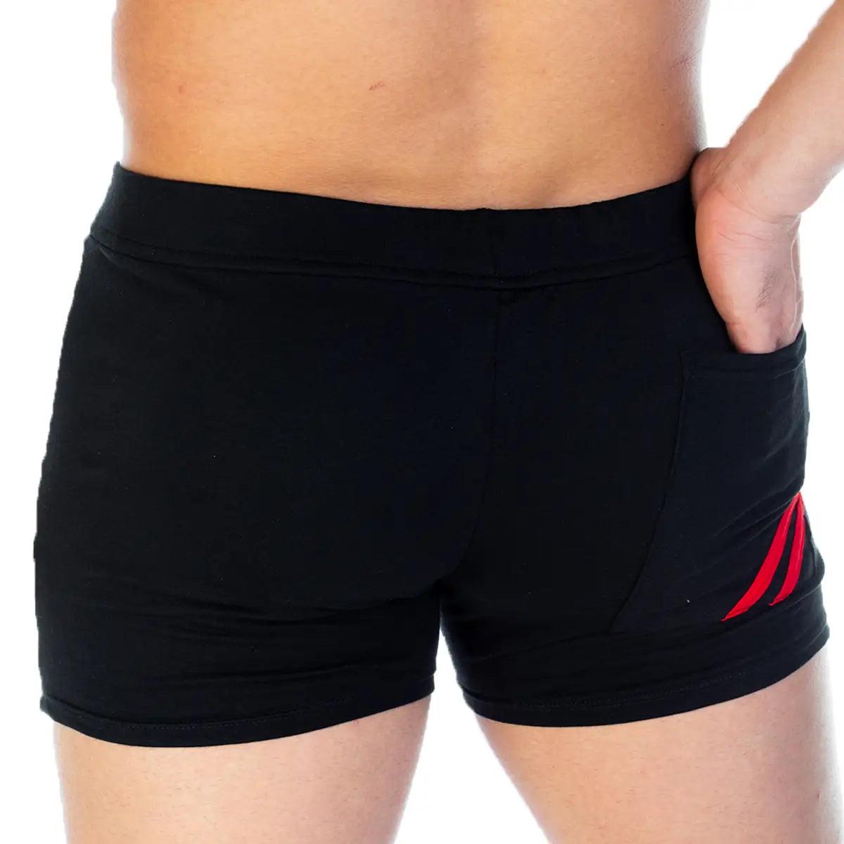 FOREVER BLACK RED SHORT - Gigo Underwear & MensWear