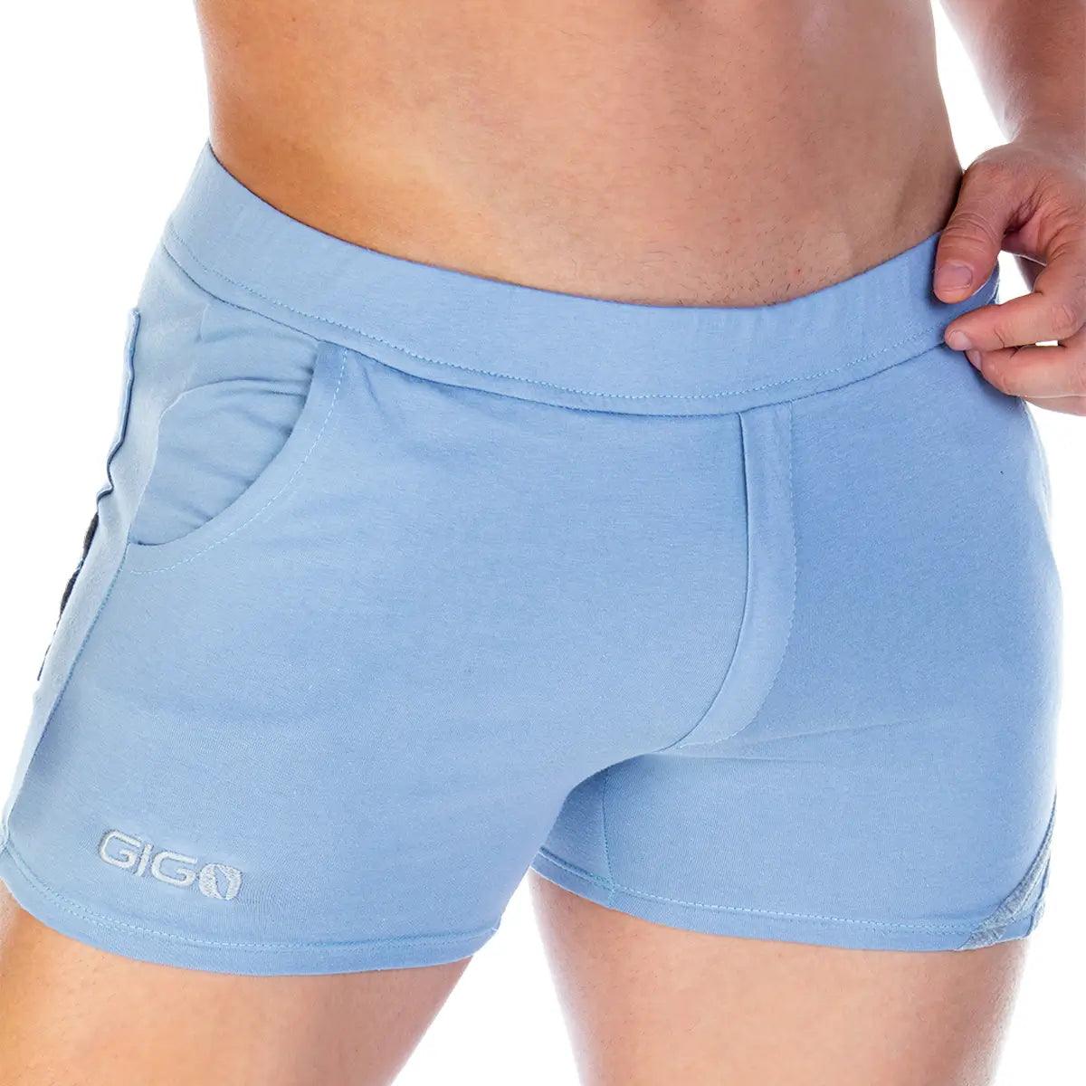 FOREVER BLUE GRAY SHORT - Gigo Underwear & MensWear