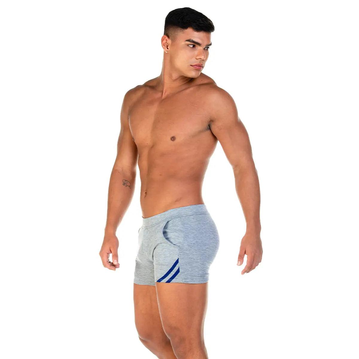 FOREVER GRAY BLUE SHORT - Gigo Underwear & MensWear