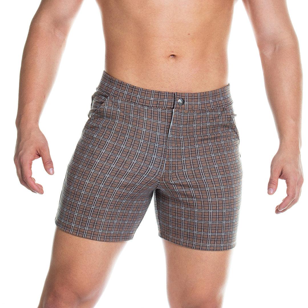 FORMAL BROWN SQUARE SHORT - Gigo Underwear & MensWear