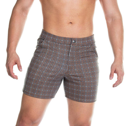 FORMAL BROWN SQUARE SHORT - Gigo Underwear & MensWear