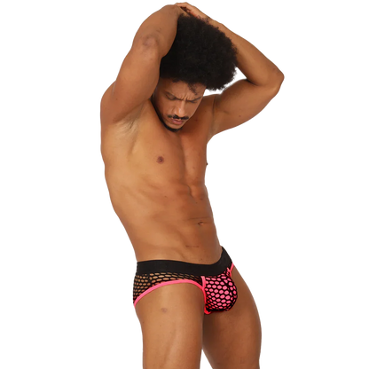 Fresh Fuchsia Brief on model by Gigo Underwear