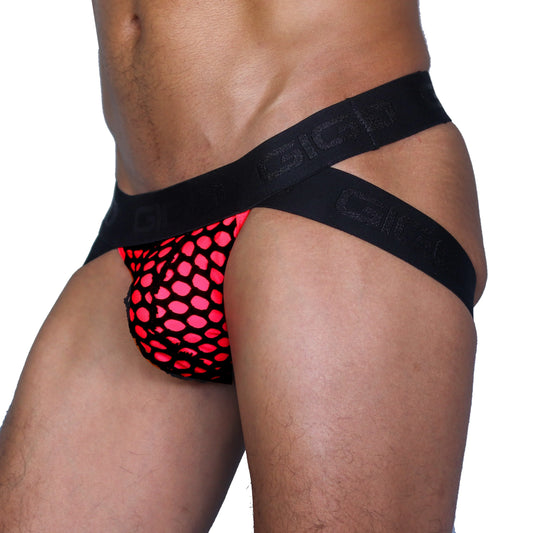 Fresh Fuchsia Jockstrap front view by Gigo Underwear