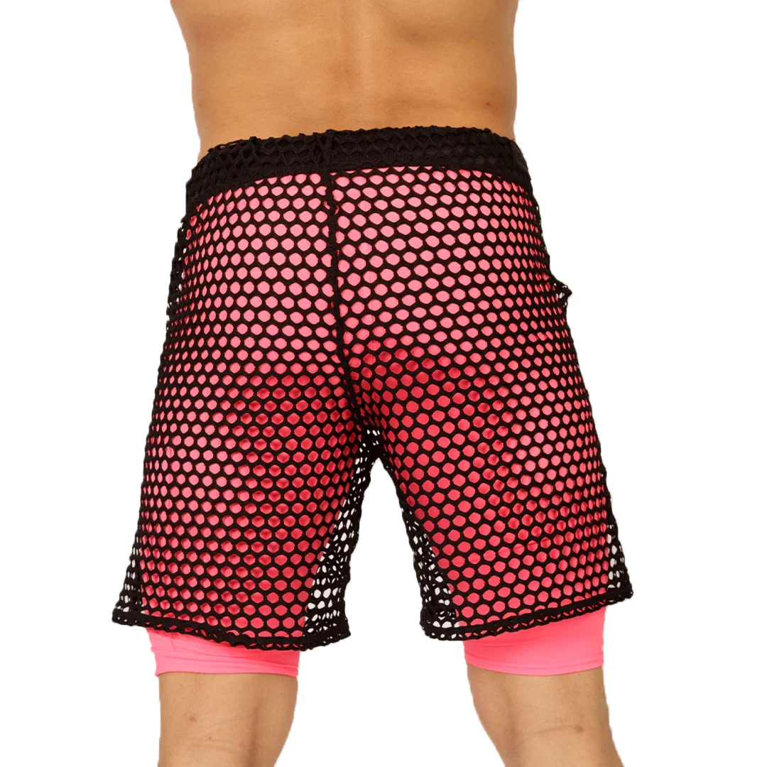 Fresh Fuchsia Short back view by Gigo Underwear