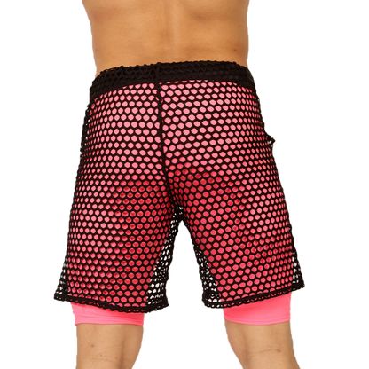Fresh Fuchsia Short back view by Gigo Underwear
