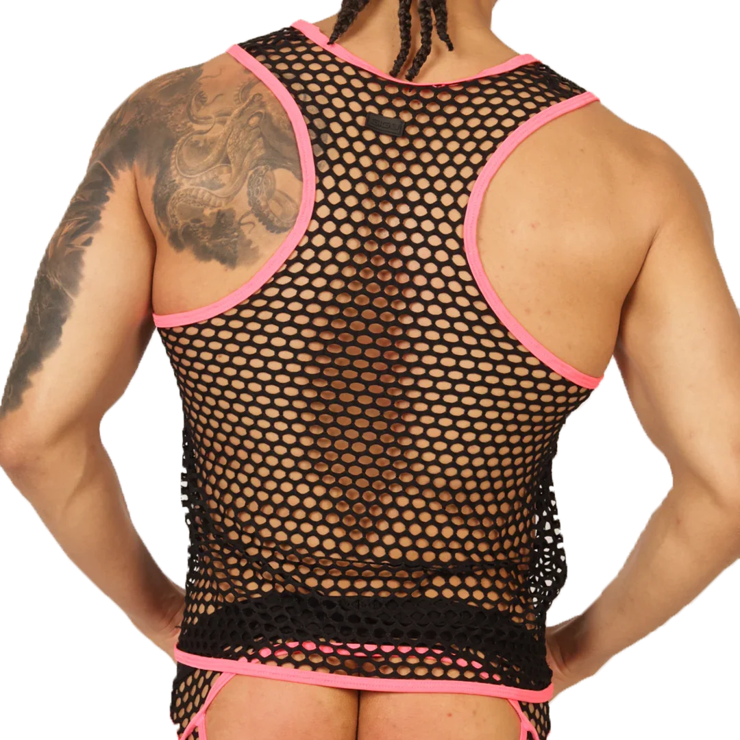 Fresh Fuchsia Tank front view by Gigo Underwear