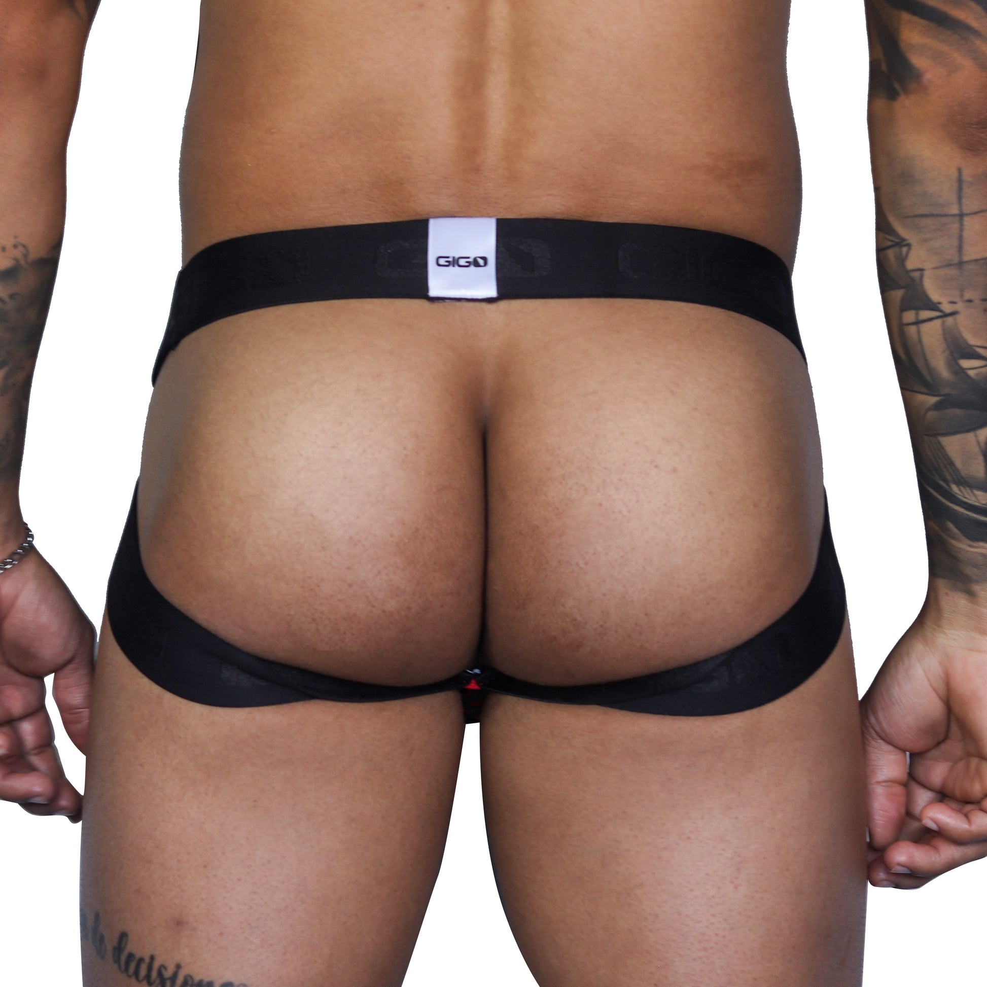 FRESH RED JOCKSTRAP - Sexy Men's Jockstrap with Contrast Waistband