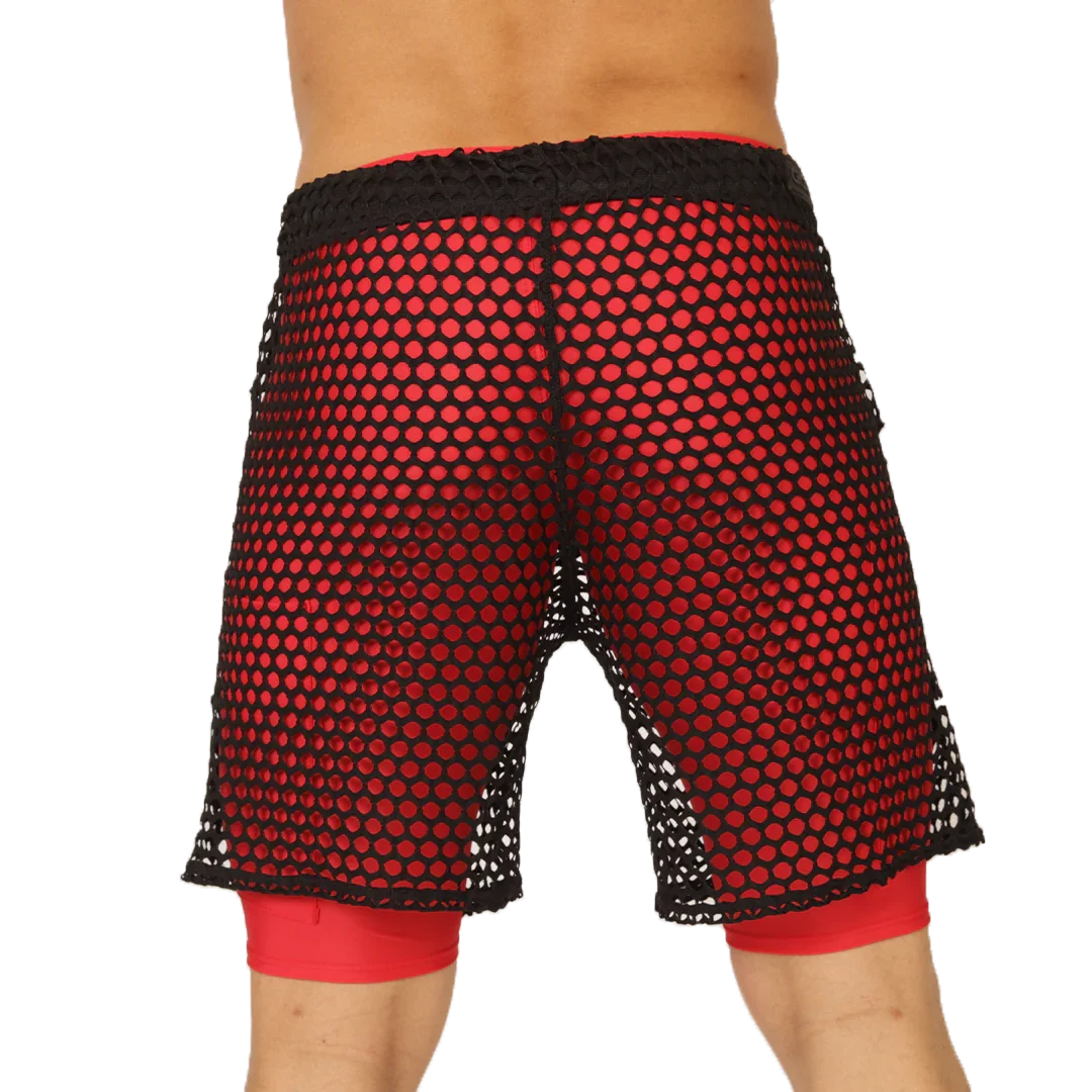 Fresh Red Short back view by Gigo Underwear