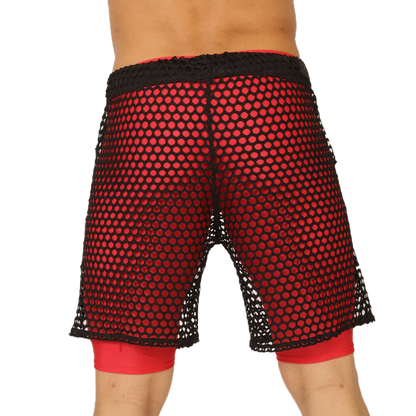 Fresh Red Short back view by Gigo Underwear