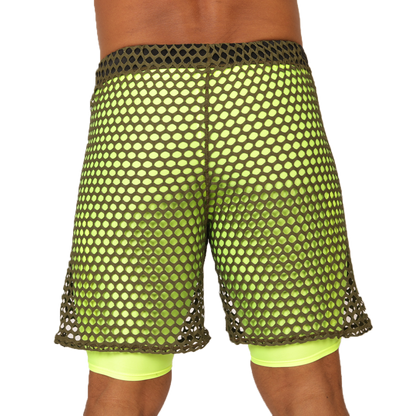 FRESH YELLOW SHORT - Bold Men's Brief with Contrasting Waistband