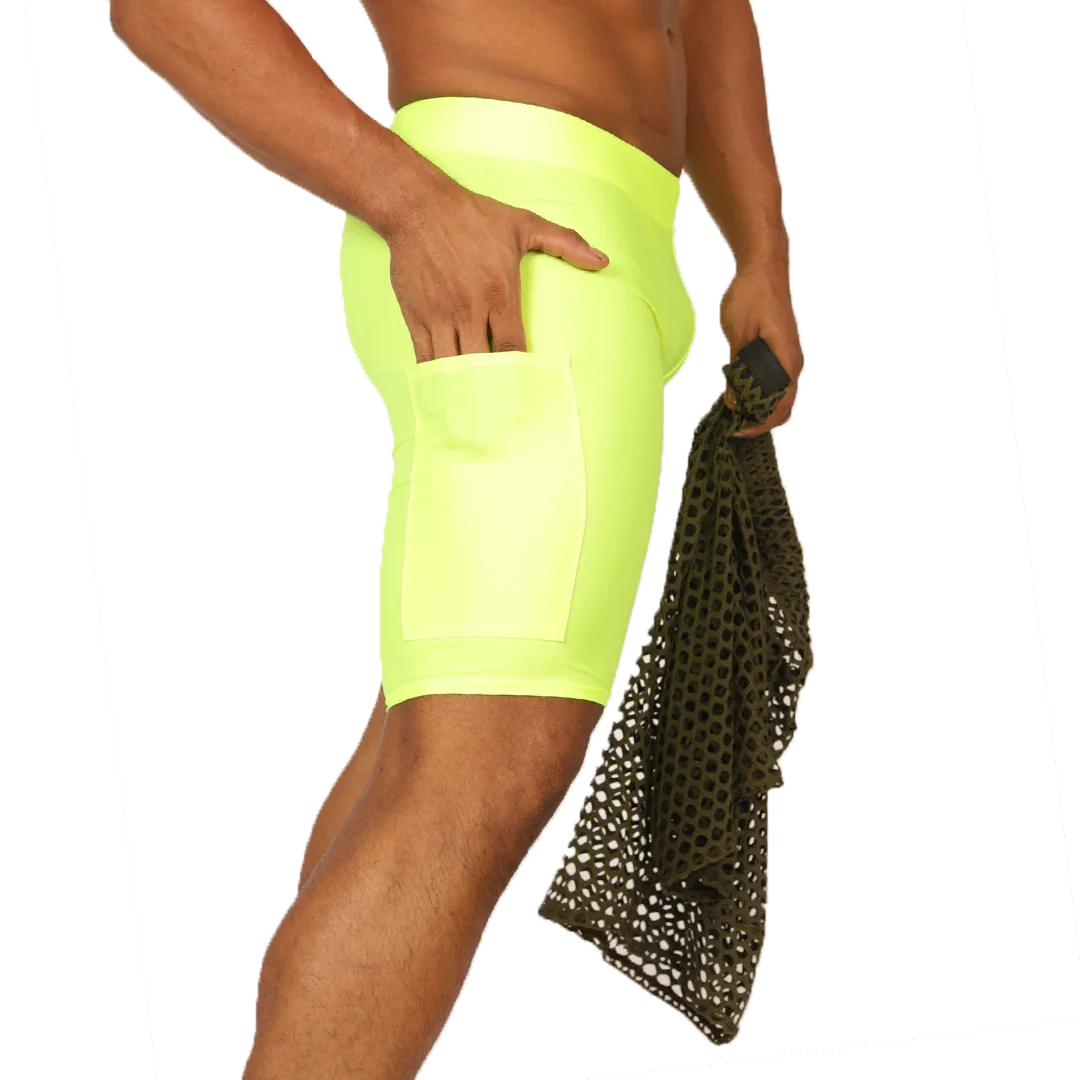 Fresh Yellow Short front view by Gigo Underwear