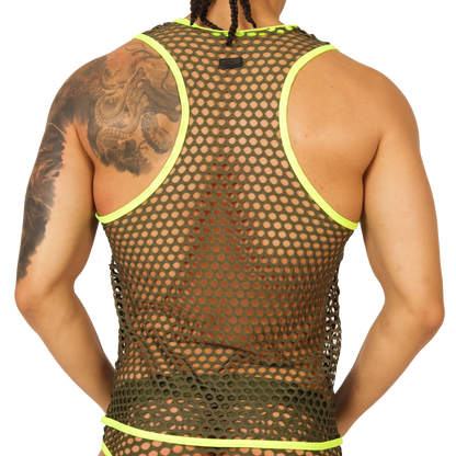 FRESH YELLOW TANK - Bold Men's Brief with Contrasting Waistband