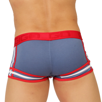 Garoto Blue Trunk back view by Gigo Underwear