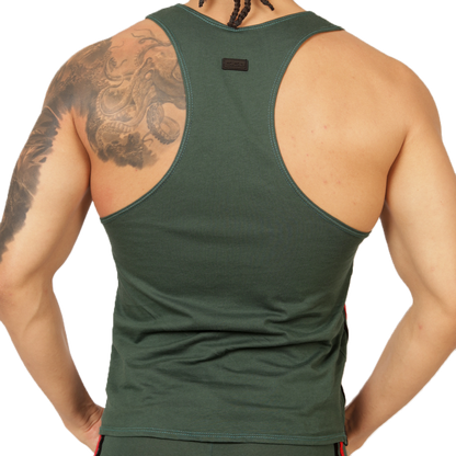 GAROTO GREEN TANK - Men's Sports Tank Top in Trendy Colors