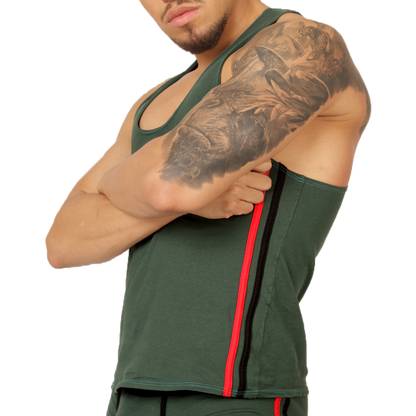GAROTO GREEN TANK - Men's Sports Tank Top in Trendy Colors