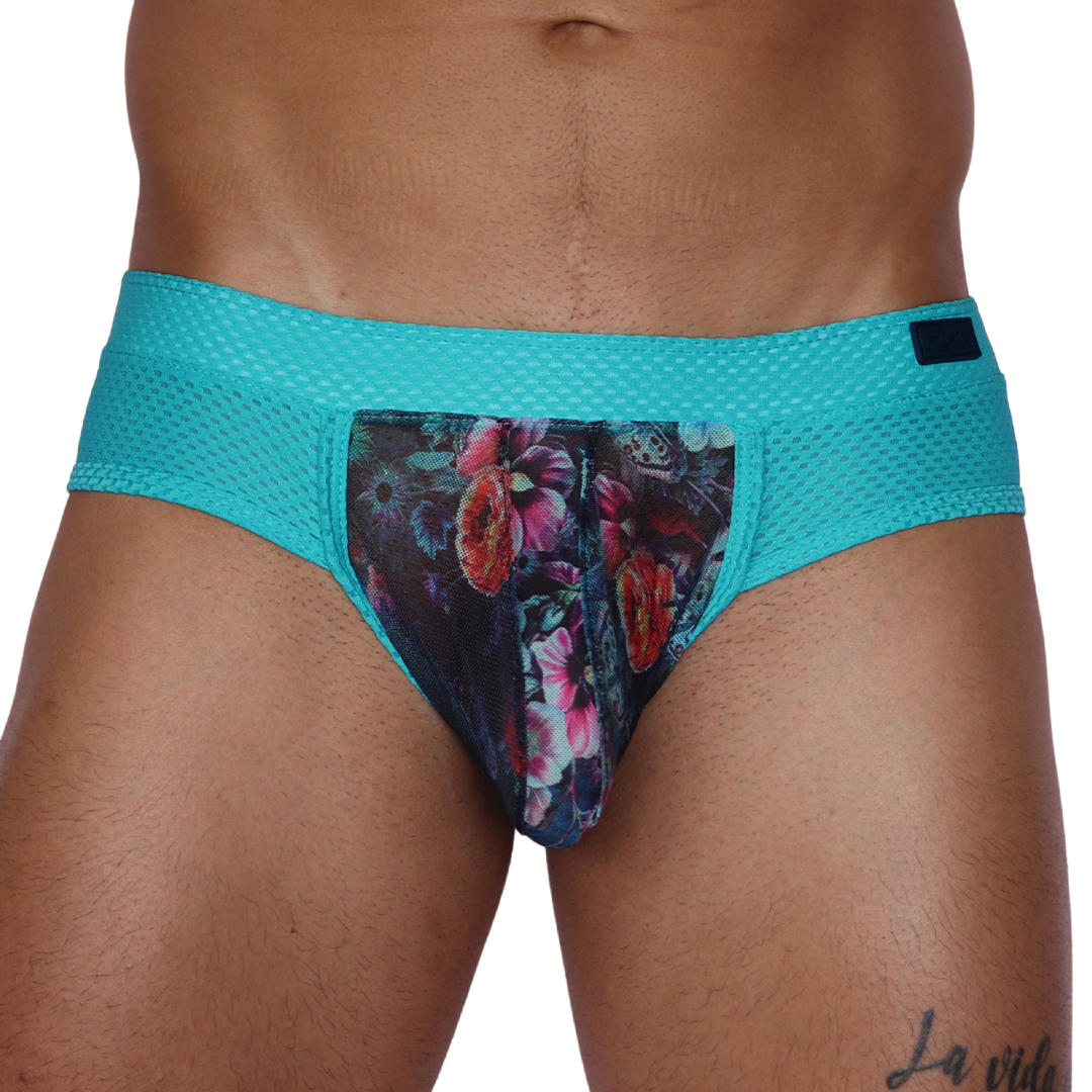 Garden Blue Brief by Gigo Underwear