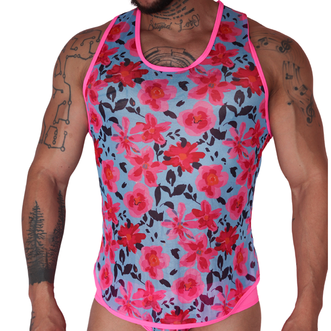 Garden Fuchsia Tank by Gigo Underwear