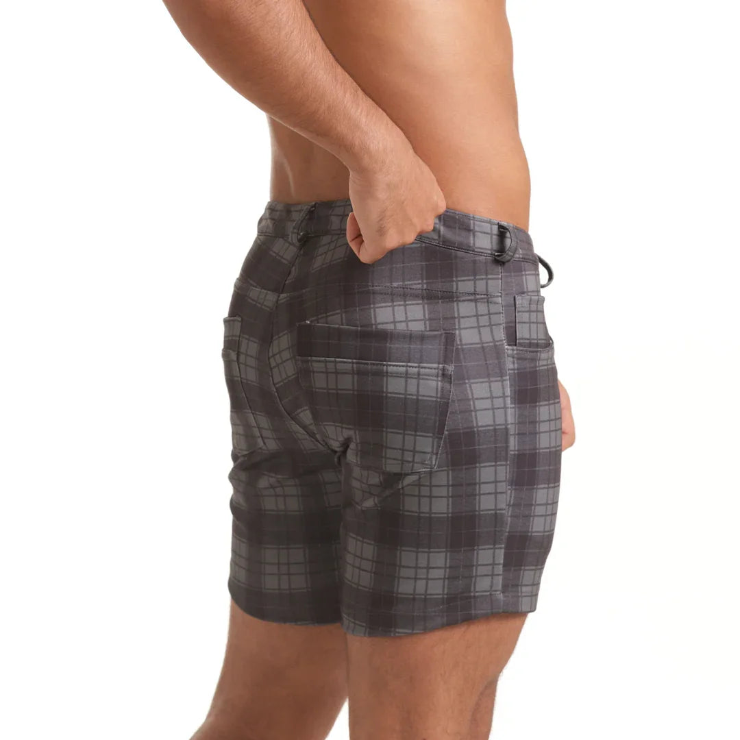 Harvard Gray Short back view by Gigo Underwear