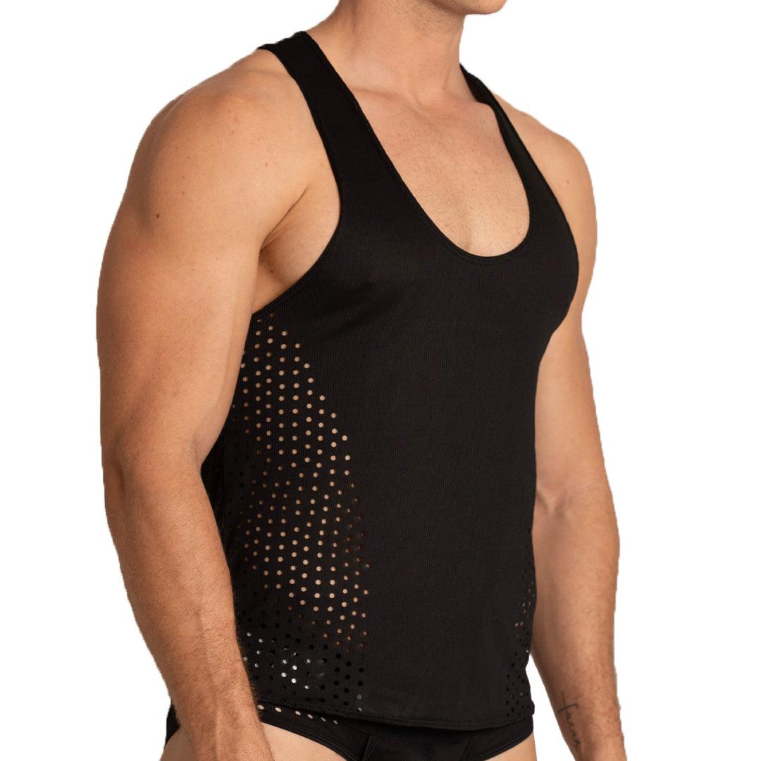 HIBRID BLACK TANK - Gigo Underwear & MensWear