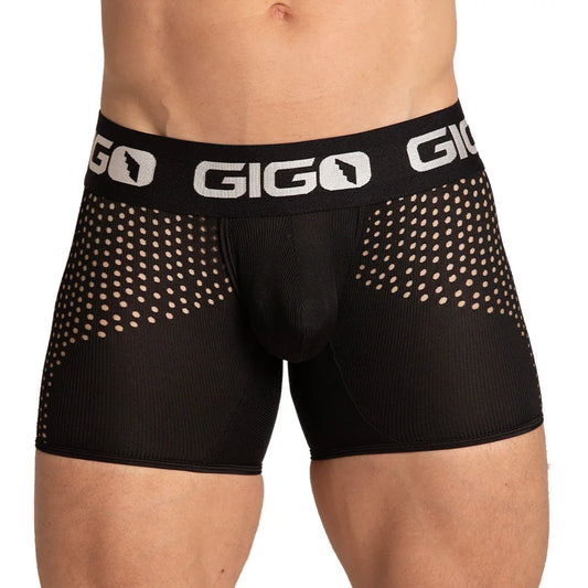 Hibrid Black Trunk front view by Gigo Underwear