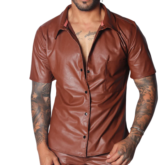 Hide Brown Shirt by Gigo Underwear
