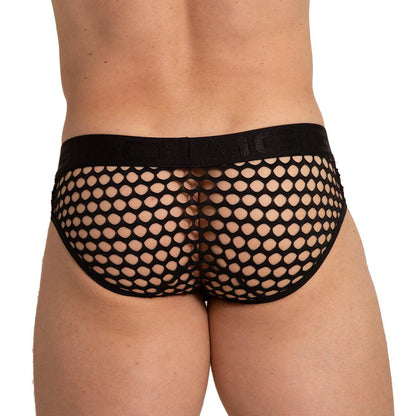 HOLE BLACK BRIEF - Gigo Underwear & MensWear