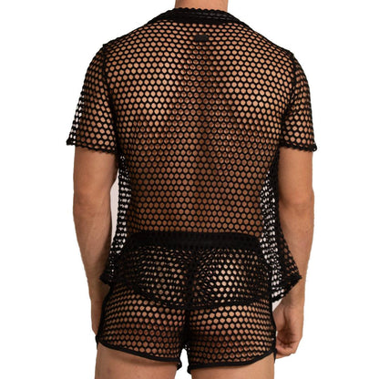 HOLE BLACK SHIRT - Gigo Underwear & MensWear