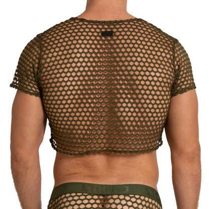 HOLE GREEN CROOP TOP - Gigo Underwear & MensWear
