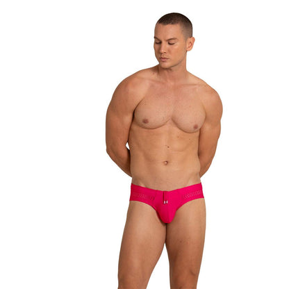 HOLE RED SWIM BRIEF - Gigo Underwear & MensWear