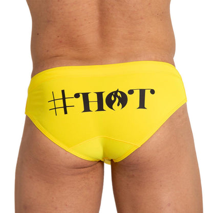 HOT YELLOW SWIM BRIEF - Gigo Underwear & MensWear
