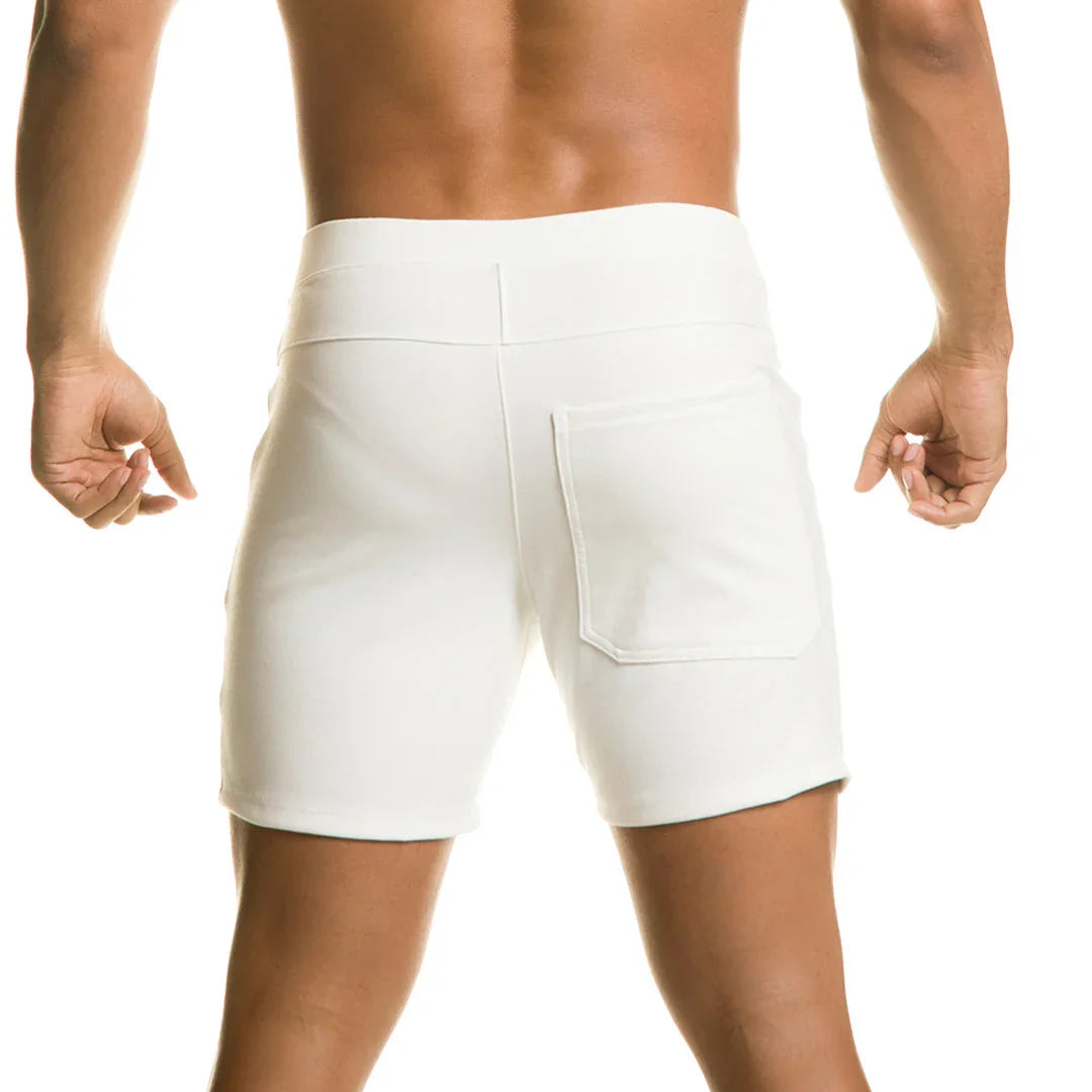 Infaltable White Short back view by Gigo Underwear