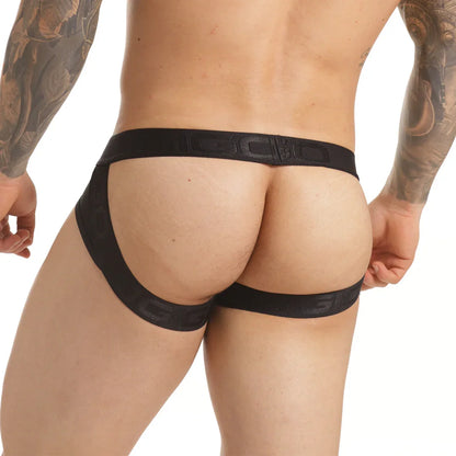 Insuperable Black Brief Jockstrap back view by Gigo Underwear